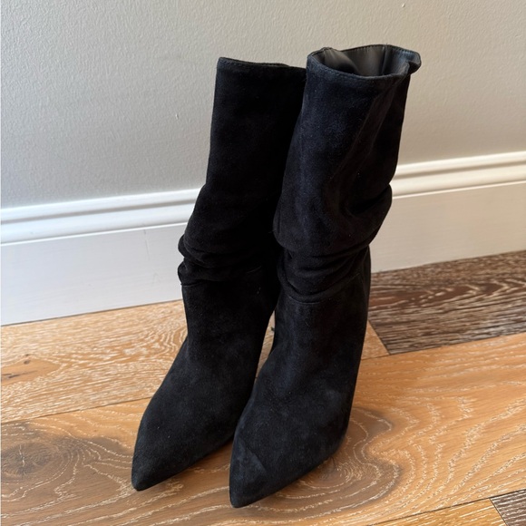 Schutz Ashlee High Heel Boots Size 7.5 In Black nwot - Picture 8 of 12